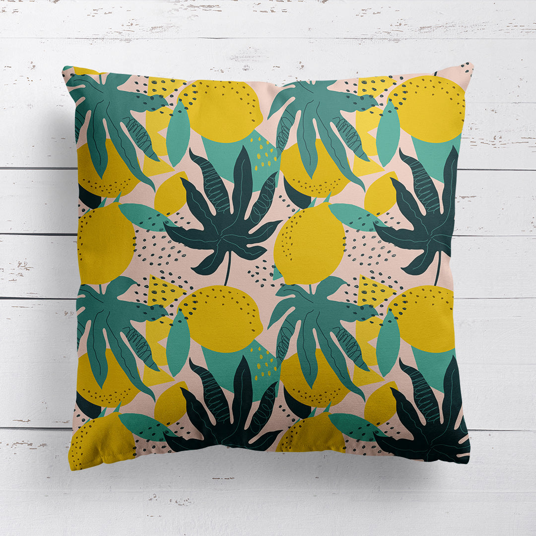 Lemons Pattern Cushion