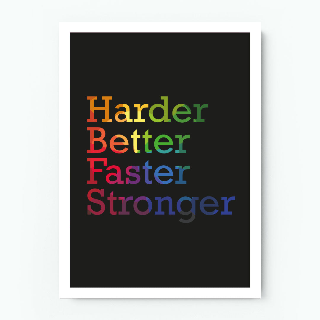 Harder Better Faster Stronger Poster