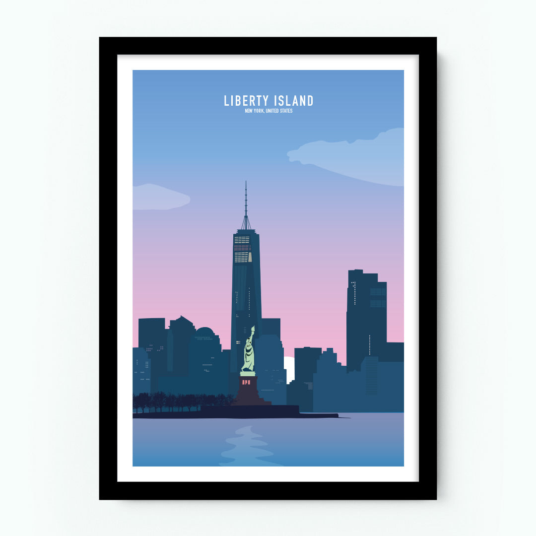 Liberty Island New York Poster